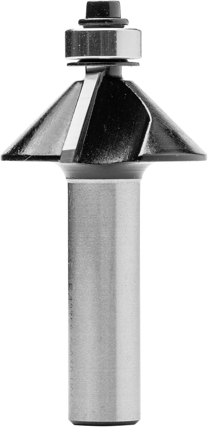 ENT 13766 Fasefräser HW, Schaft (S) 12 mm, Durchmesser (D) 36 mm, NL 11,6 mm, E 45°, SL 40 mm, mit K