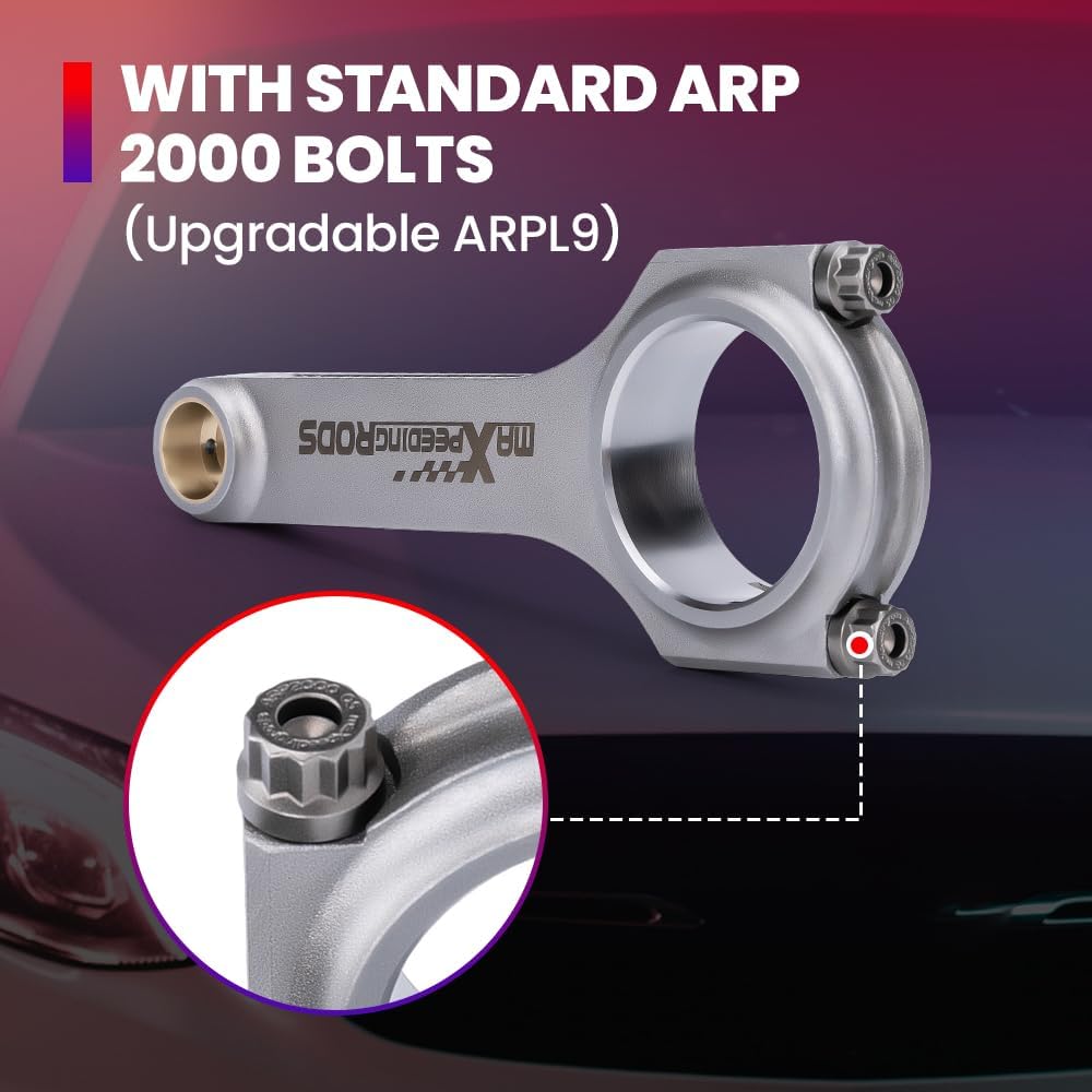 maXpeedingrods A Frontera A CIH 2.4L 8V H-Schaft Pleuel 134mm ARP 2000 Connecting Rods