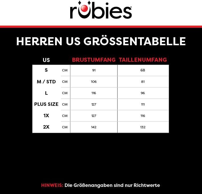 Rubies Offiziell Paramount TMNT Leonardo Erwachsenekostüm, Grösse Small, S