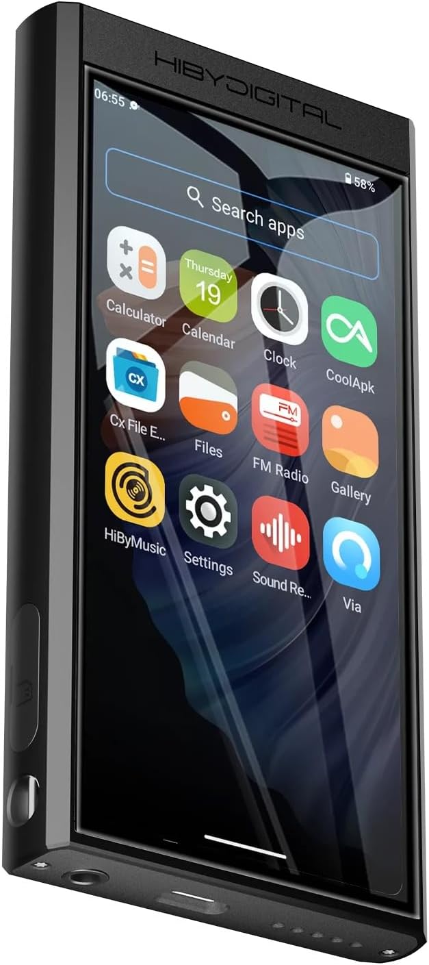 HiBy Digital M300 Digitaler Audio-Player mit integriertem Lautsprecher, Android 13 OS, Bluetooth, WL