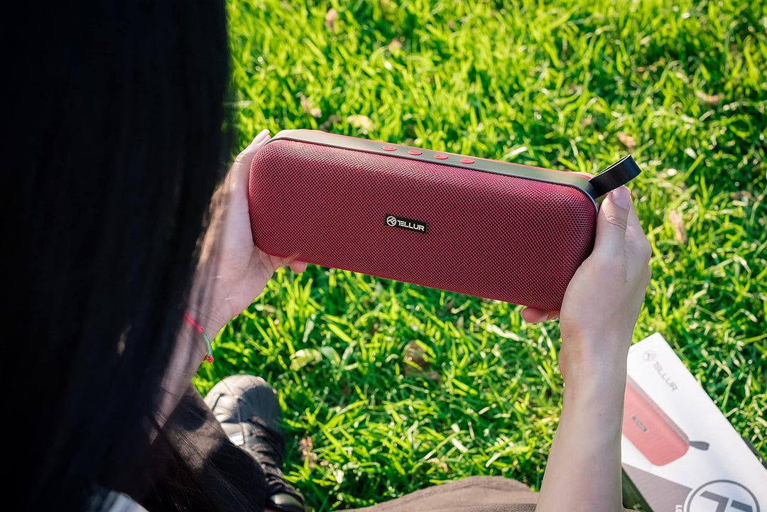 TELLUR Loop Bluetooth Lautsprecher mit Radio, 10W, Kompakte Musikbox Bluetooth mit True Wireless Ste