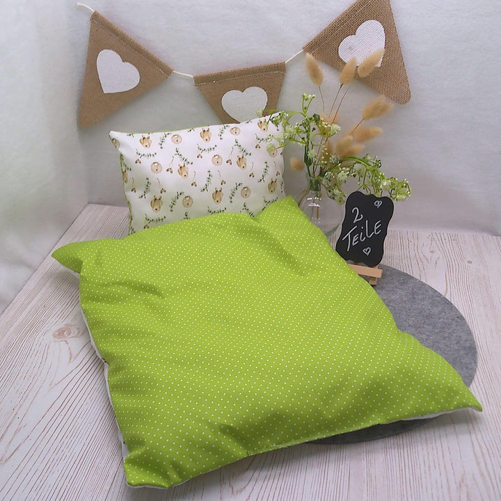 Puppen Wendebettwäsche Fabelwesen, Skandinavisches Design (Decke 40 h x 34 b, Kissen 17h x 22 b), De