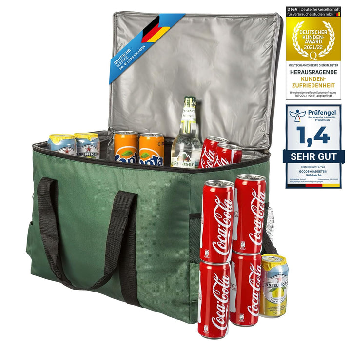XXL Kühltasche iolierte Getränke & Snack-Tasche Isotasche Picknick-Tasche für Camping Reisen Urlaub