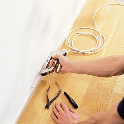 Rapid Kabeltacker R28 für Kabel bis zu 4,5mm, Komplett aus Stahl, Leistungsstark, für Kabelklammern