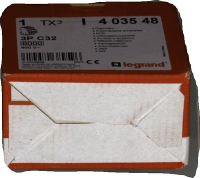 Legrand 403548 TX3 LS C32A 3P 6KA 3M Single, Single