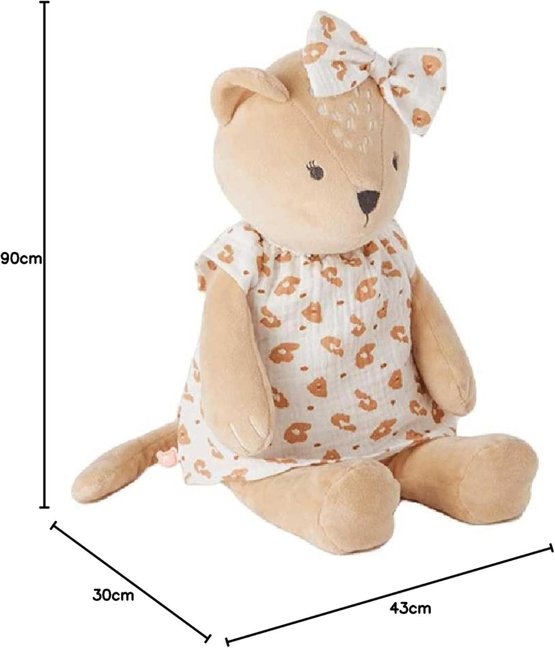 Noukie's - Plüsch für Kinder - Kleines Kuscheltier Kendi - Schmusetuch Bio-Baumwolle - Grösse für Ki