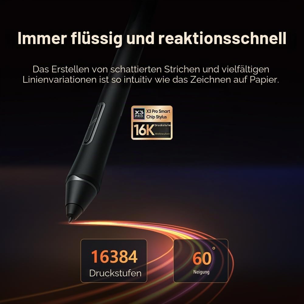 XPPen Artist 22 Pro (Gen 2) Grafiktablett mit 2,5 K QHD-Bildschirm, 54,8 cm (21,5 Zoll) Zeichnungsdi