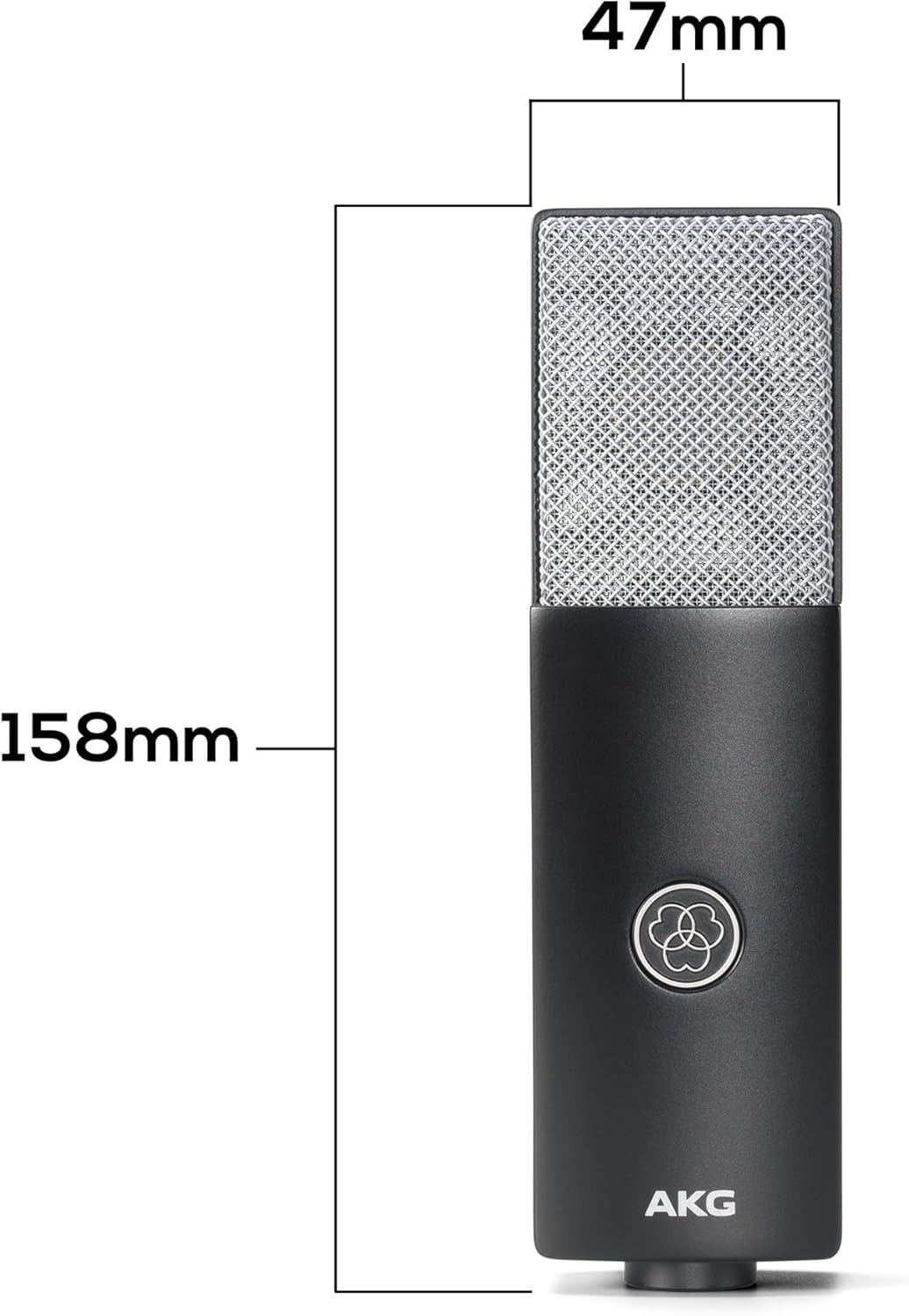 AKG C-Serie C104 Grossmembran-Kondensatormikrofon mit Nierencharakteristik – Perfekt für Content Cre