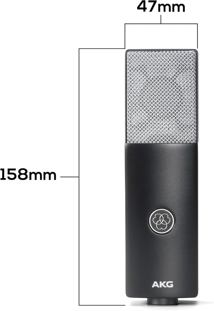 AKG C-Serie C104 Grossmembran-Kondensatormikrofon mit Nierencharakteristik – Perfekt für Content Cre