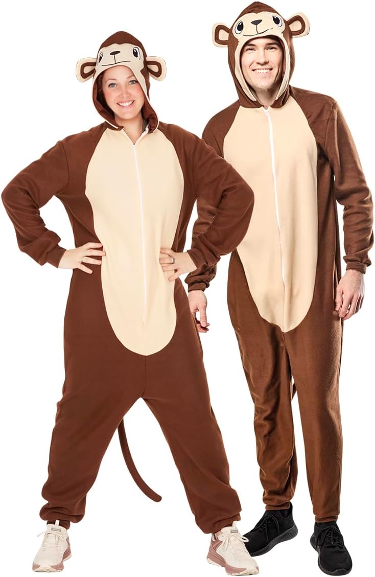 Rubies Overall für Erwachsene, Herren und Damen, Jumpsuit mit Kapuze und Schwanz, Kostüme für Karnev
