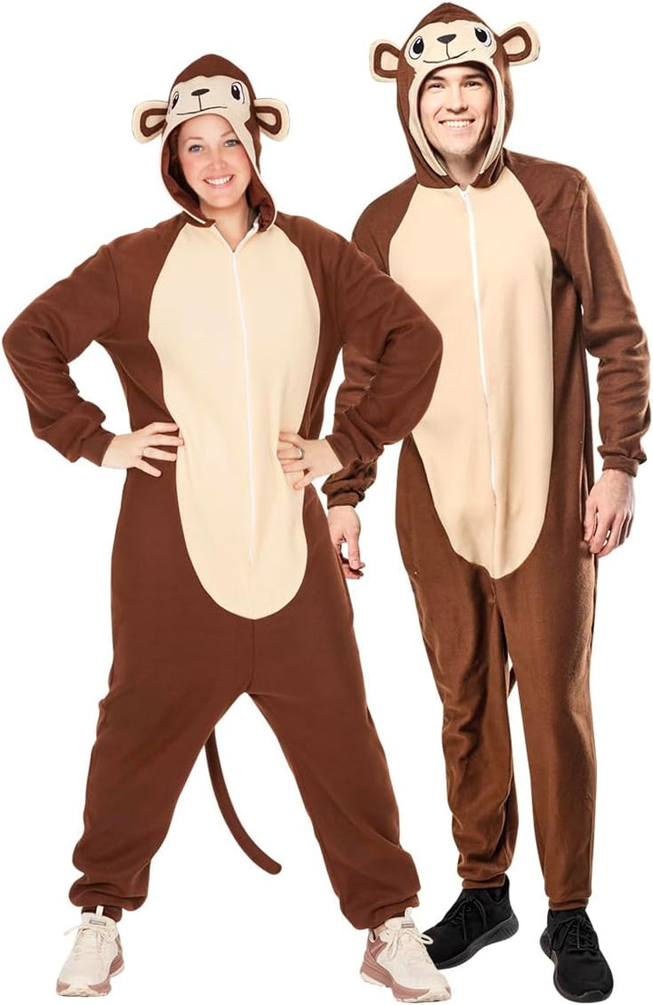 Rubies Overall für Erwachsene, Herren und Damen, Jumpsuit mit Kapuze und Schwanz, Kostüme für Karnev