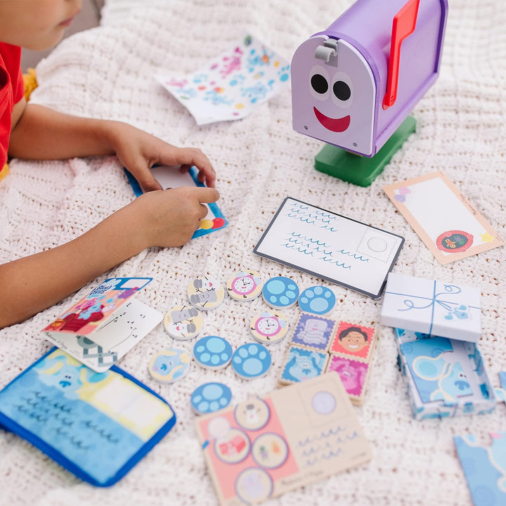 Melissa & Doug | Blue's Clues & You | Briefkasten-Spielset aus Holz | 27 Teile