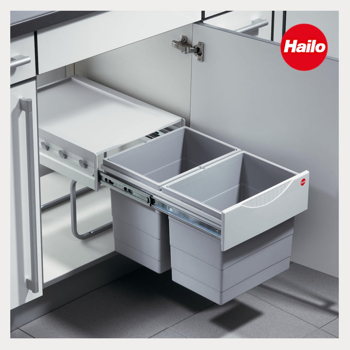 Hailo 3641121 Abfallsammler TR Swing 40.2/36 für Schränke ab 400 mm Breite mit Drehtür