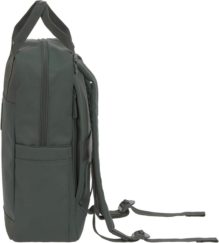 LÄSSIG Baby Wickelrucksack Wickeltasche Rucksack mit Wickelunterlage, Kinderwagenbefestigung, Flasch