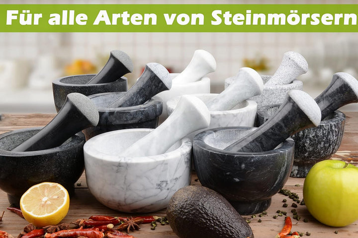Tianman Marmor-Ersatzstössel, 15 cm lang, poliert, verwenden Sie den Stössel an beiden Enden (Mörser