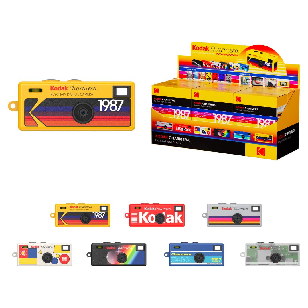 KODAK CHARMERA Schlüsselanhänger Digitalkamera Blind Box Ganzes Set (6 Stück), Ganzes Set