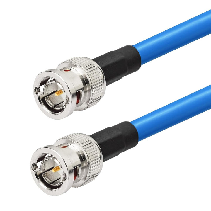 Superbat SDI Kabel BNC Kabel 12M 3G/6G/12G SDI Kabel 40ft (Belden 1694A Blau) Unterstützt HD-SDI/3G-
