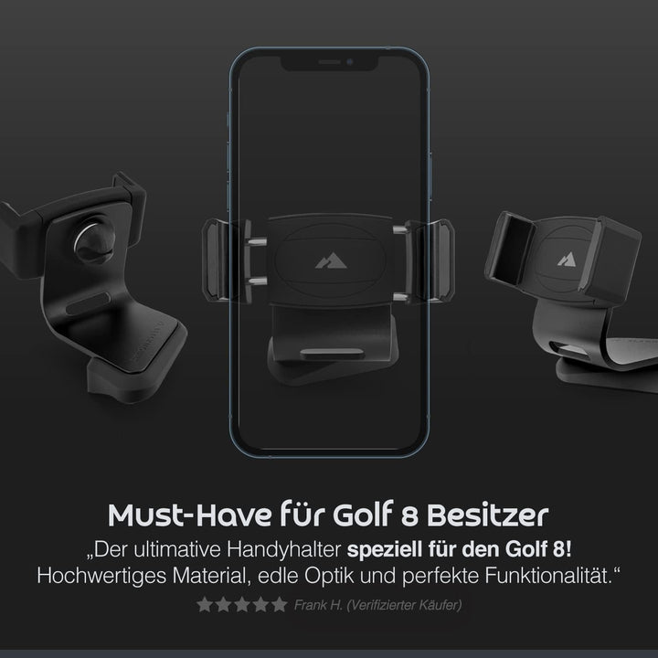 BLACKMOUNT® Premium Handyhalterung FÜR VW Golf 8 - Der Beste Handyhalter speziell für Dein Auto Mode