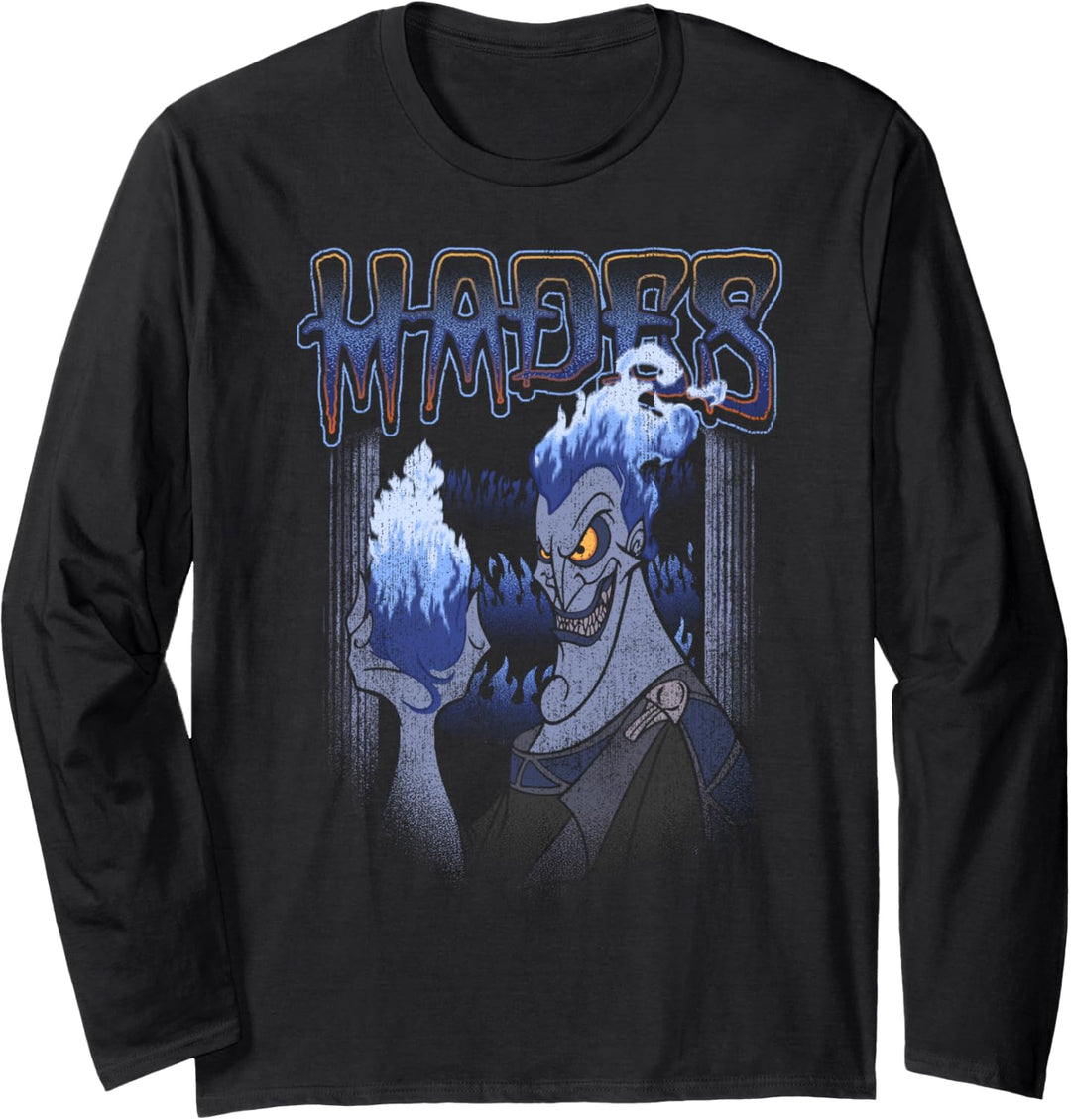 Disney Hercules Hades Flame Portrait Langarmshirt
