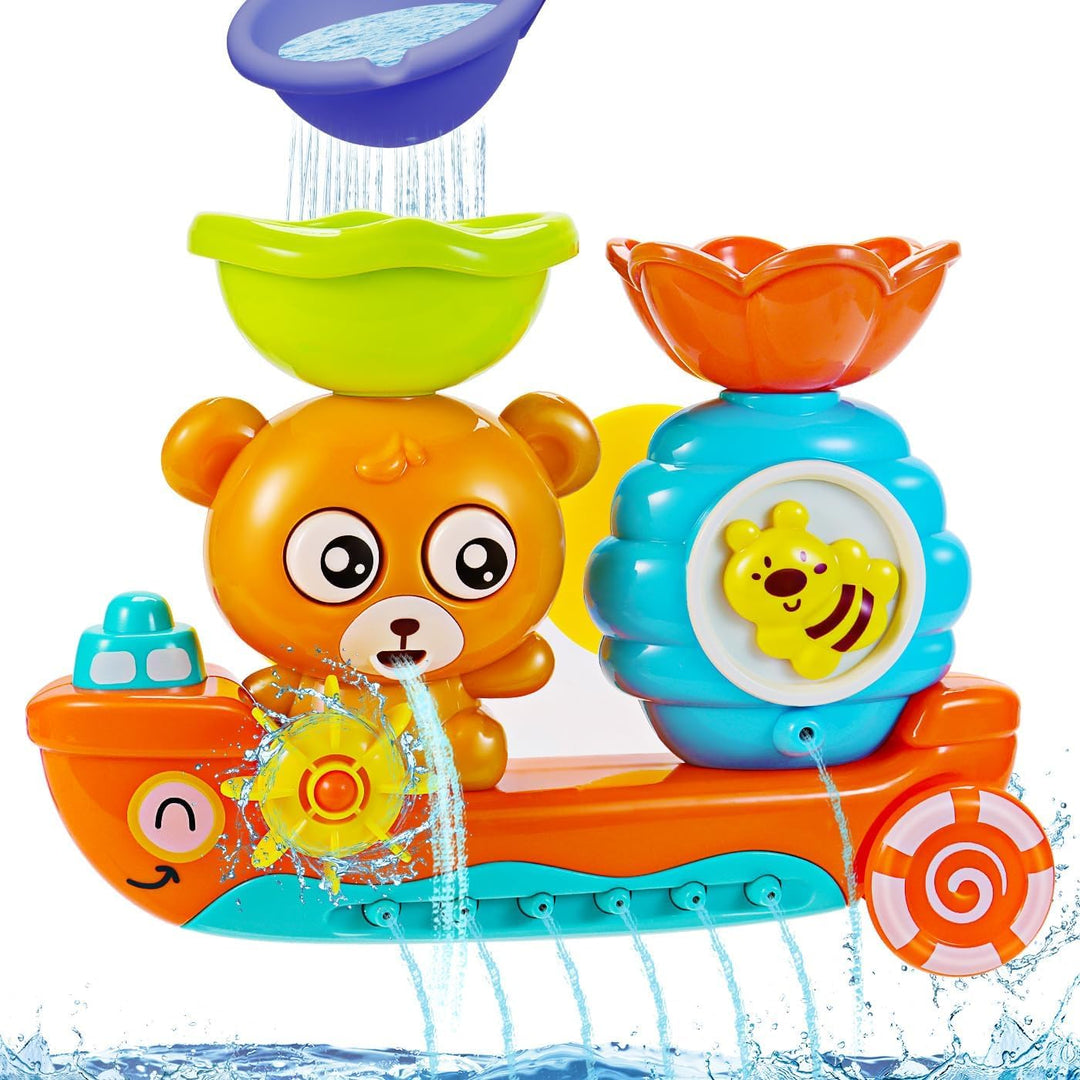 Jovicos Badespielzeug, Badewannenspielzeug ab 1 2 3 4, Bär und Bee, Badespielzeug Baby ab 1 Jahr, Ba