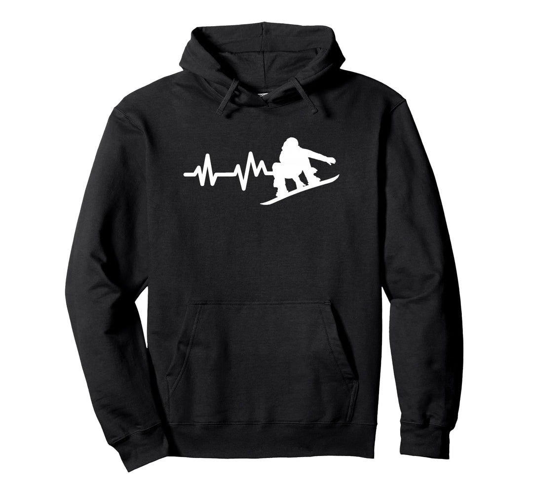 Snowboard Herzschlag Snowboarder Pullover Hoodie