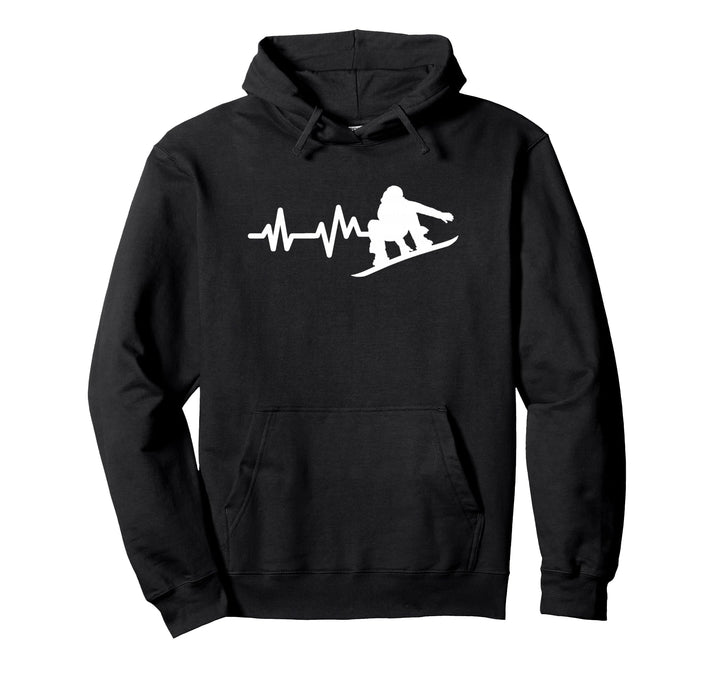Snowboard Herzschlag Snowboarder Pullover Hoodie