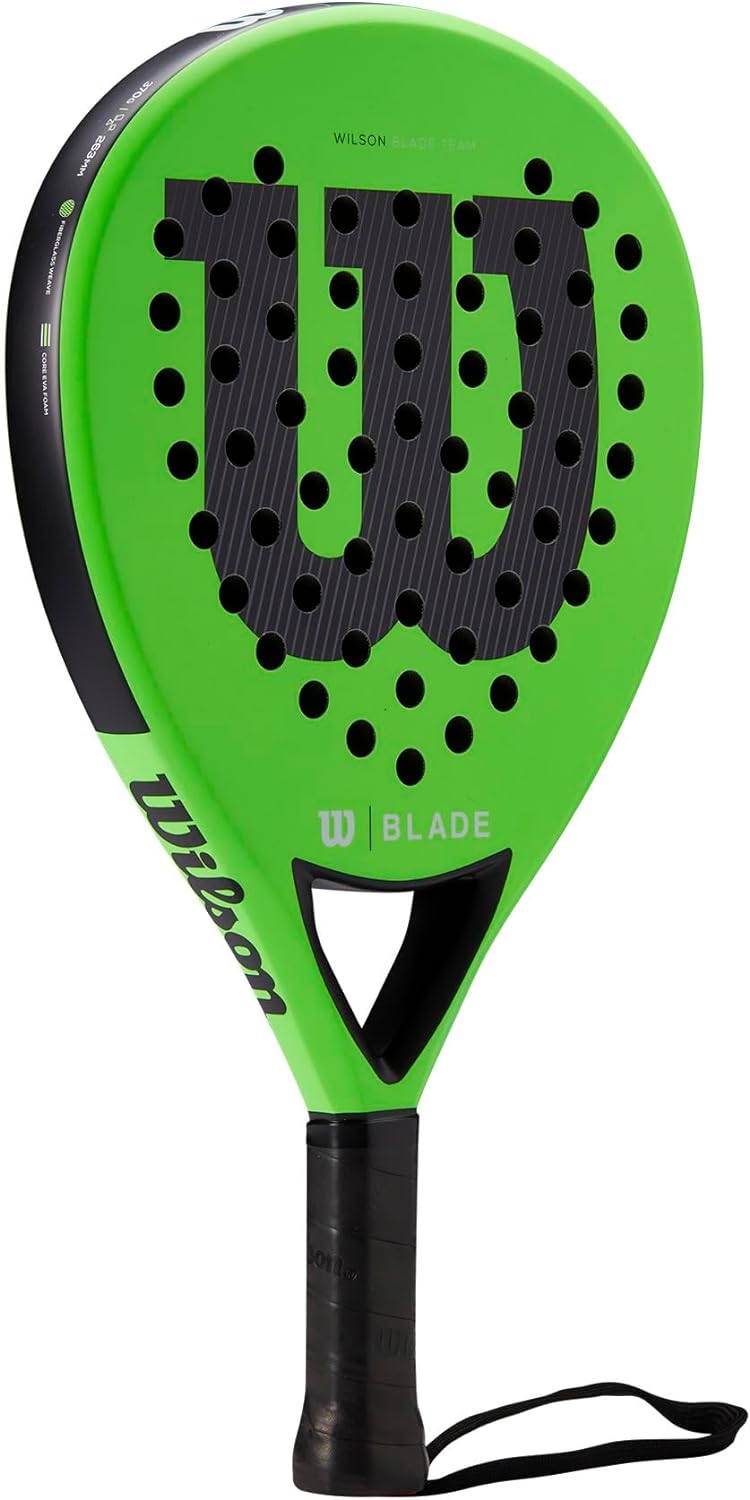 Wilson Padel-Schläger Blade Team v2, Fiberglas/Eva, 370 g Green, Green