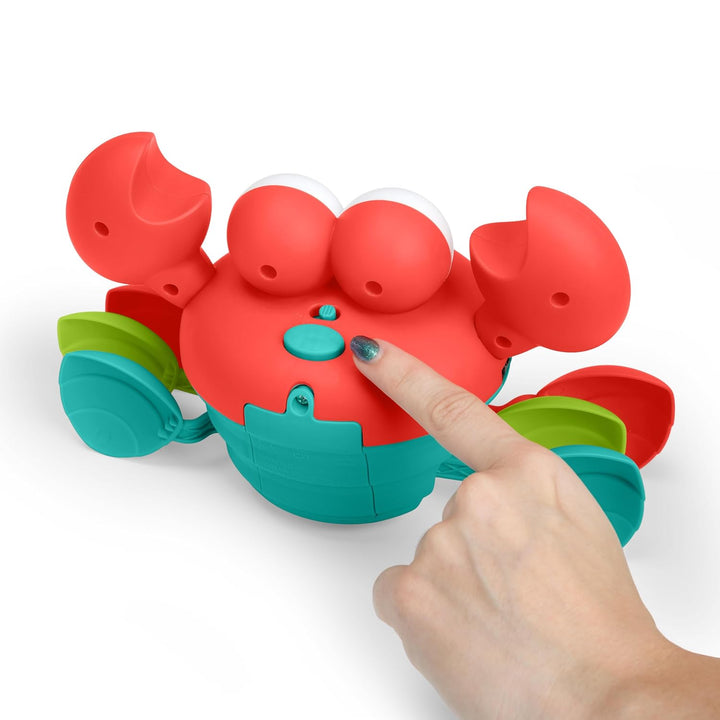 Bright Starts Rockin’ Crawling Crab, Krabbe Baby Spielzeug, Interaktives Krabbelspielzeug mit Musik