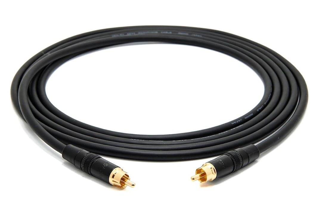 enoaudio Mogami 2534 Quad Professionel Studio Kabel | Neutrik Gold Cinch RCA | HiFi, 3,0 m, 3,0 m