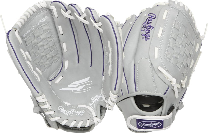 Rawlings Sure Catch Softball-Handschuh-Serie | Jugend | Mehrere Stile Rechte Hand Wurf 30,5 cm Viole