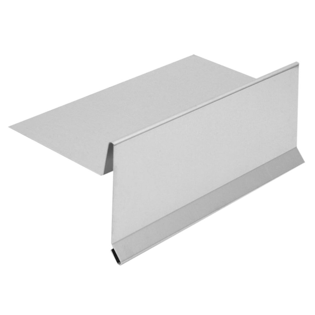 INEFA Ortblech ohne Wasserfalz aus Aluminium 200cm, Silber, Ortgangblech für optimale Dachentwässeru