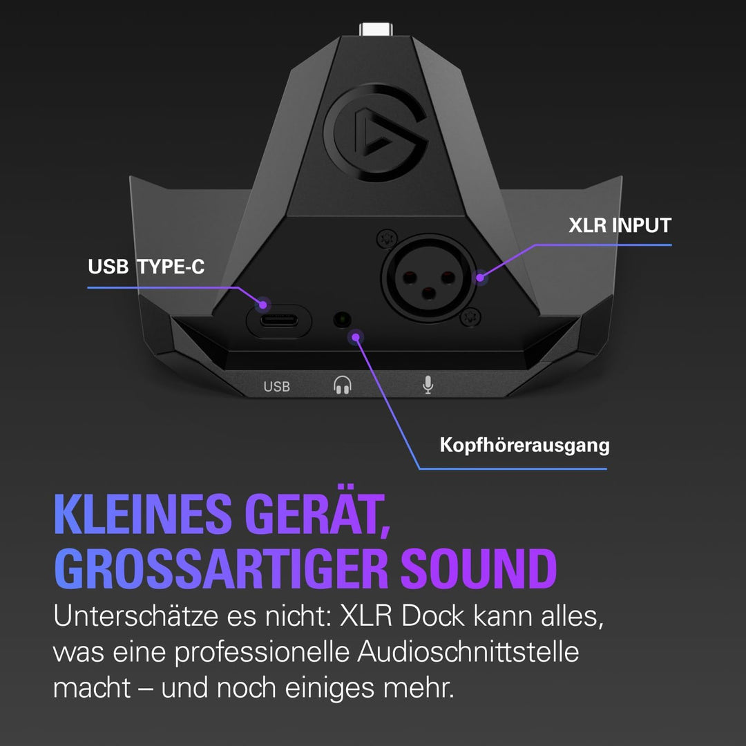 Elgato Stream Deck + XLR - Audio-Mixer & Controller, XLR-zu-USB-Mikrofon-Schnittstelle, Kompatibel m