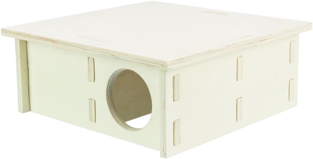 TRIXIE artgerechtes Kleintierhaus ohne Klammern und Nägel für Hamster und Mäuse, mit Vier Kammern Me