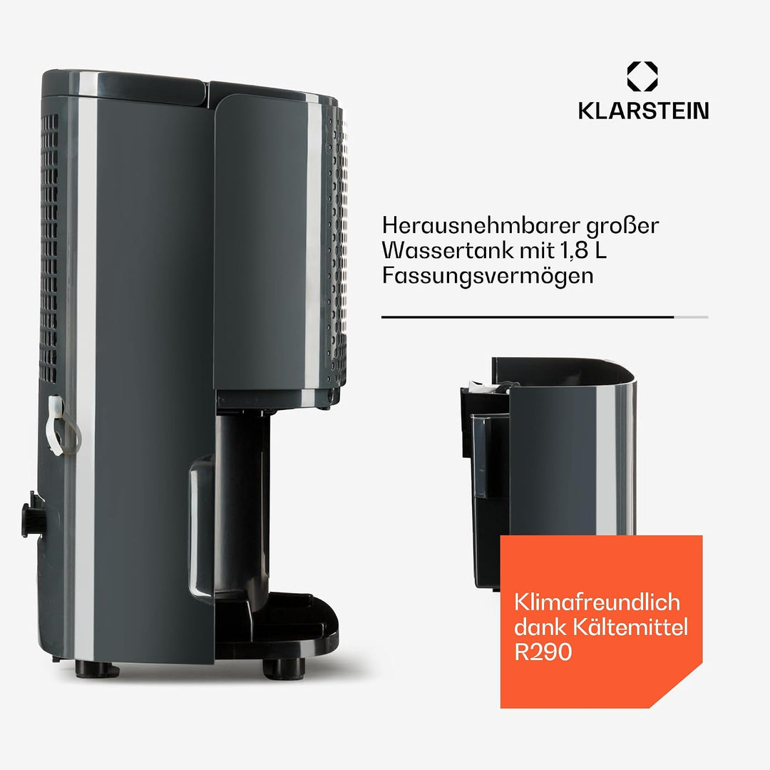 Klarstein Luftentfeuchter &amp; Luftreiniger Elektrisch, 10 L Raumentfeuchter Klein für Wohnung Schlafzi