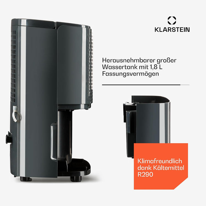 Klarstein Luftentfeuchter &amp; Luftreiniger Elektrisch, 10 L Raumentfeuchter Klein für Wohnung Schlafzi