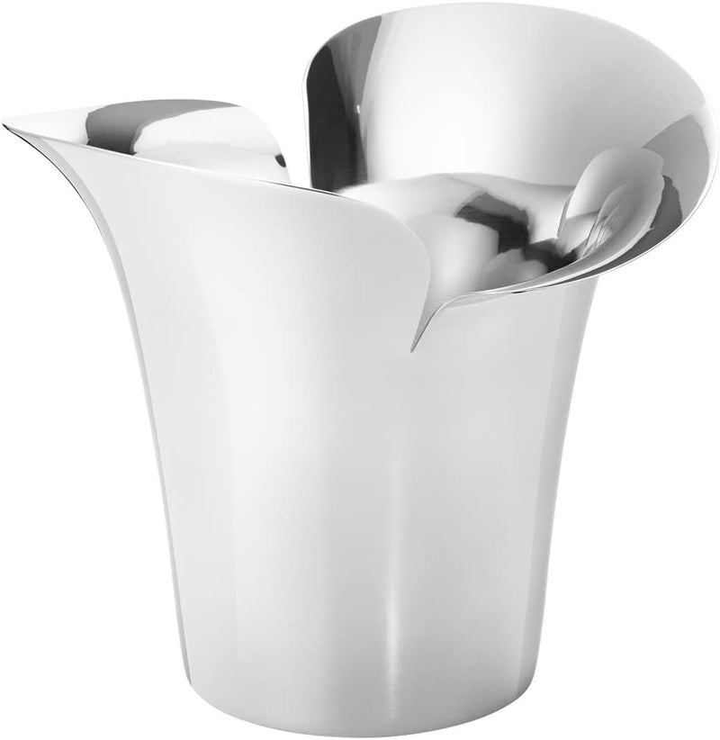 Georg Jensen Bloom Botanica Blumentopf Edelstahl Klein von Helle Damkjær