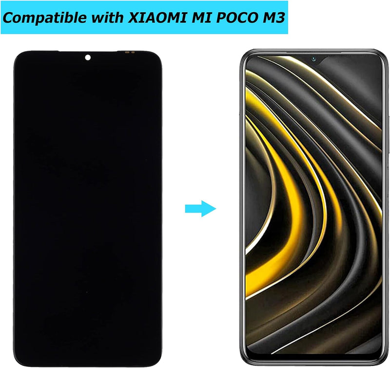 Vvsialeek Neu Ersatz LCD Display Kompatibel Für Mi Poco M3 redmi 9T M2010J19CG M2010J19CI Ersatzteil