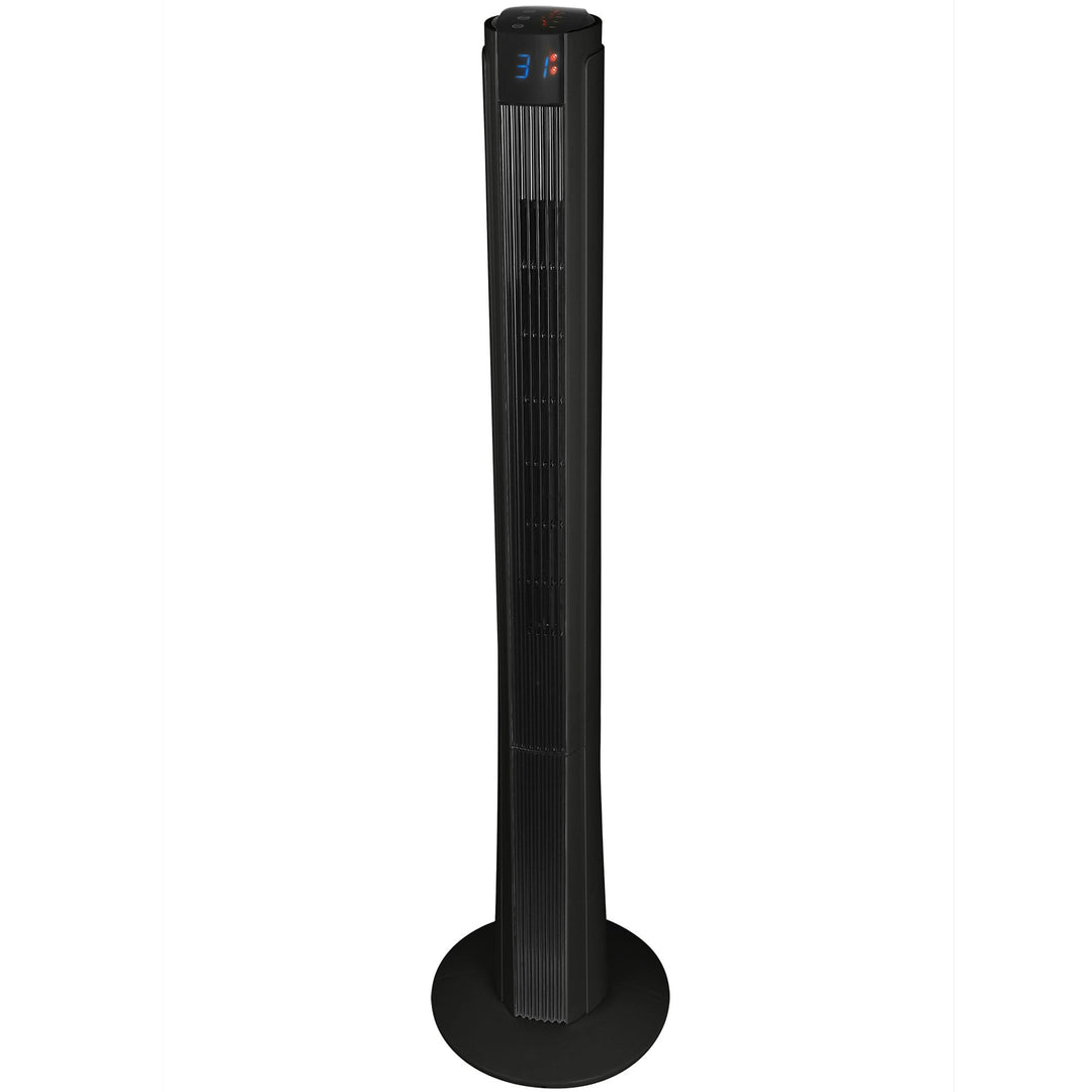 Syntrox Germany XXL Turmventilator TFT-50W-DTP Black Tower Ventilator mit Fernbedienung, Timer und O