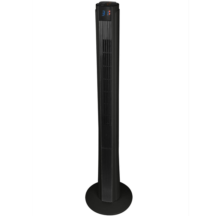 Syntrox Germany XXL Turmventilator TFT-50W-DTP Black Tower Ventilator mit Fernbedienung, Timer und O