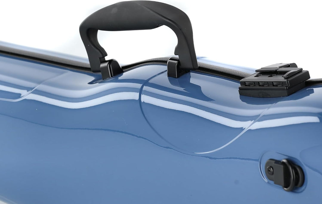 GEWA Violinformetui AIR 1.7 blau hochglanz, mit zusätzlichem Seitengriff, Made in Germany mit zusätz