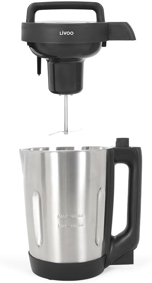 Livoo - Standmixer mit Suppe DOP260N – 5 Funktionen, Zubereitung zwischen 20 und 30 Minuten