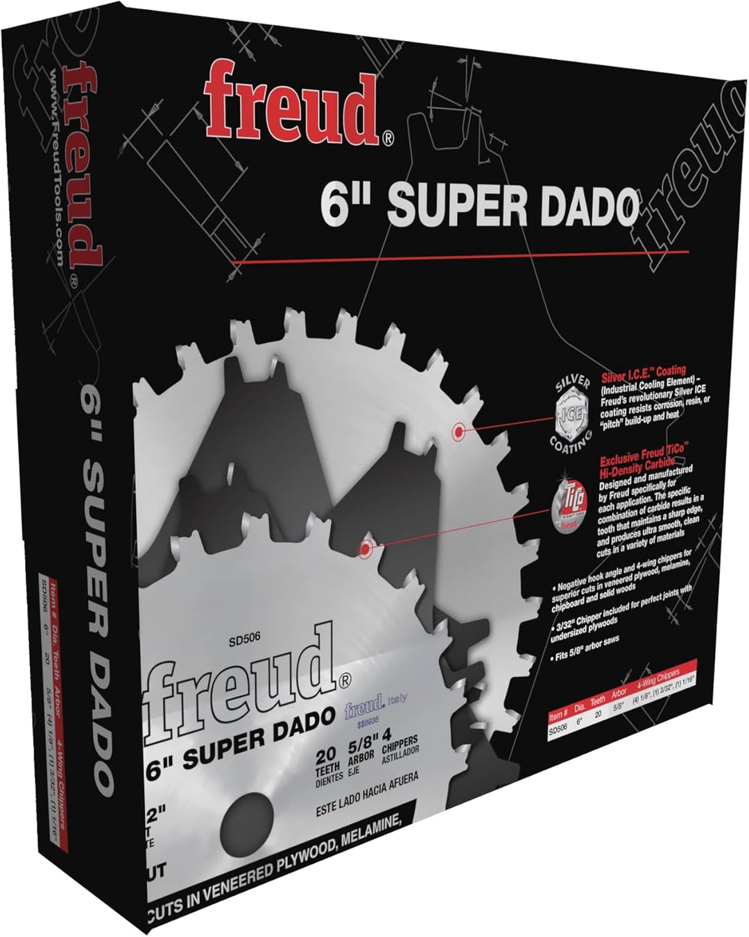 Freud sd408-Sicherheit Dado Set – 40Z, SD506 Freud SD506, Freud SD506
