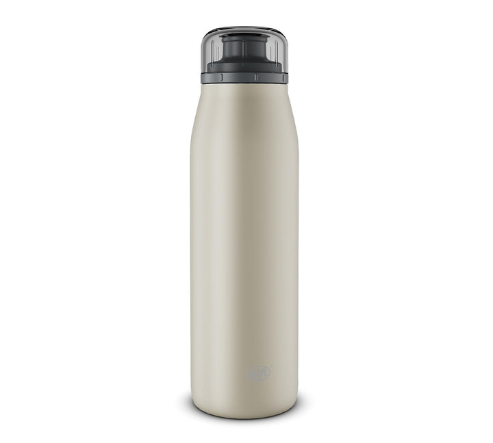 alfi ISO BOTTLE 500ml, beige, Isoliertrinkflasche aus Edelstahl, absolut dichter Drehverschluss, häl