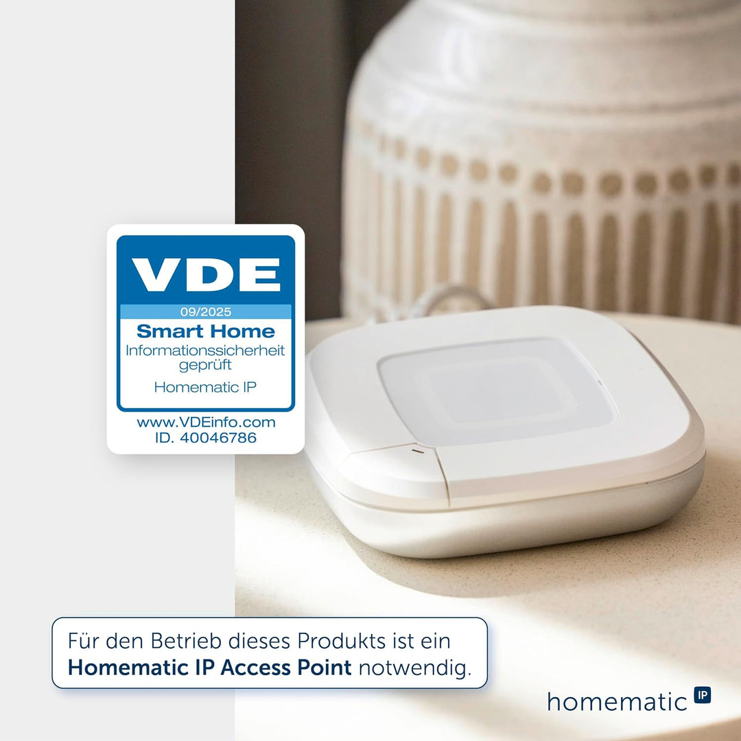 Homematic IP Aussenlichtkamera, Smart Home, Überwachungskamera für den Aussenbereich mit AI Bewegung