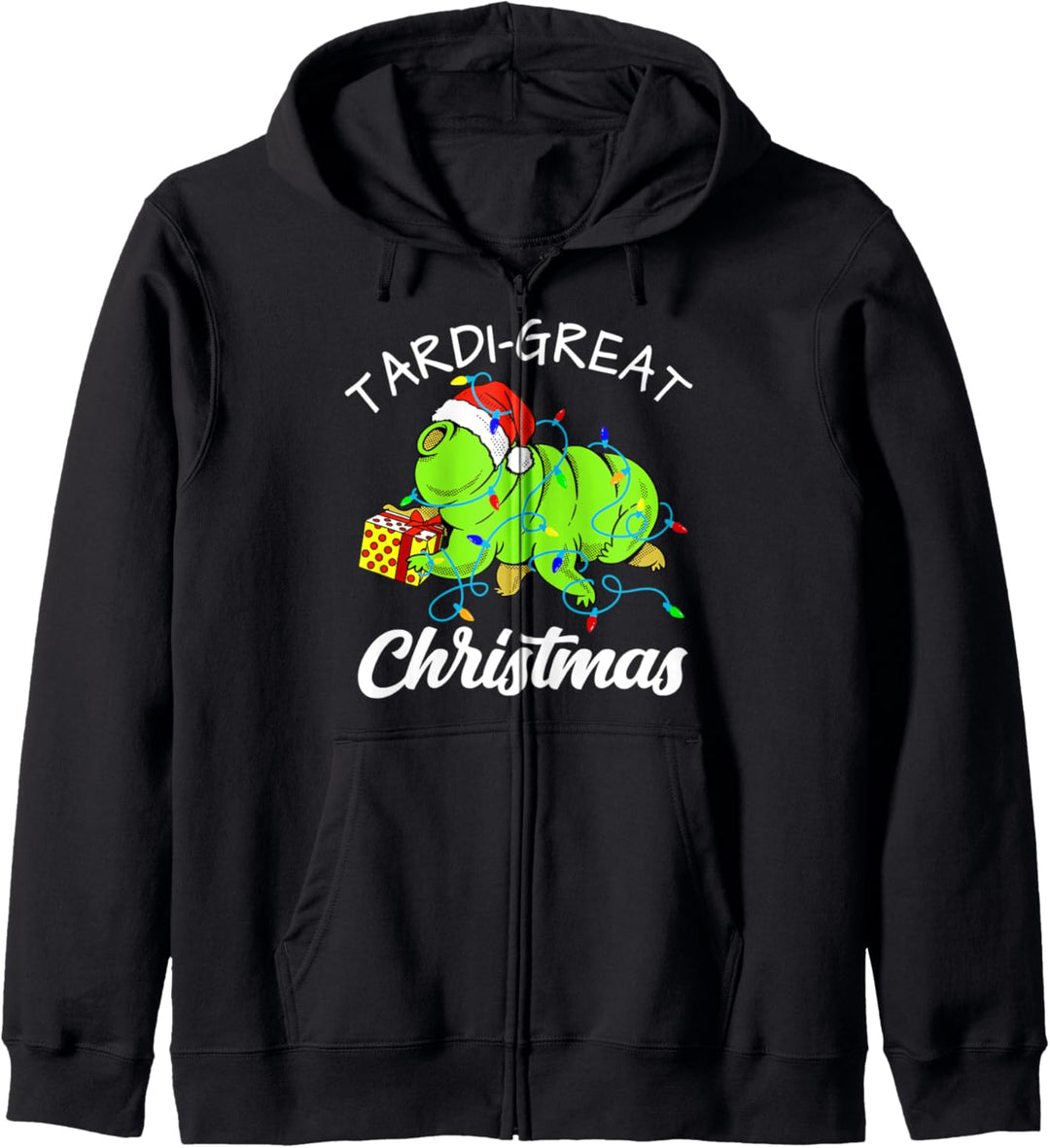 Tardigrade Santa Claus - Weihnachtsbeleuchtung Mikrobiologie Kapuzenjacke
