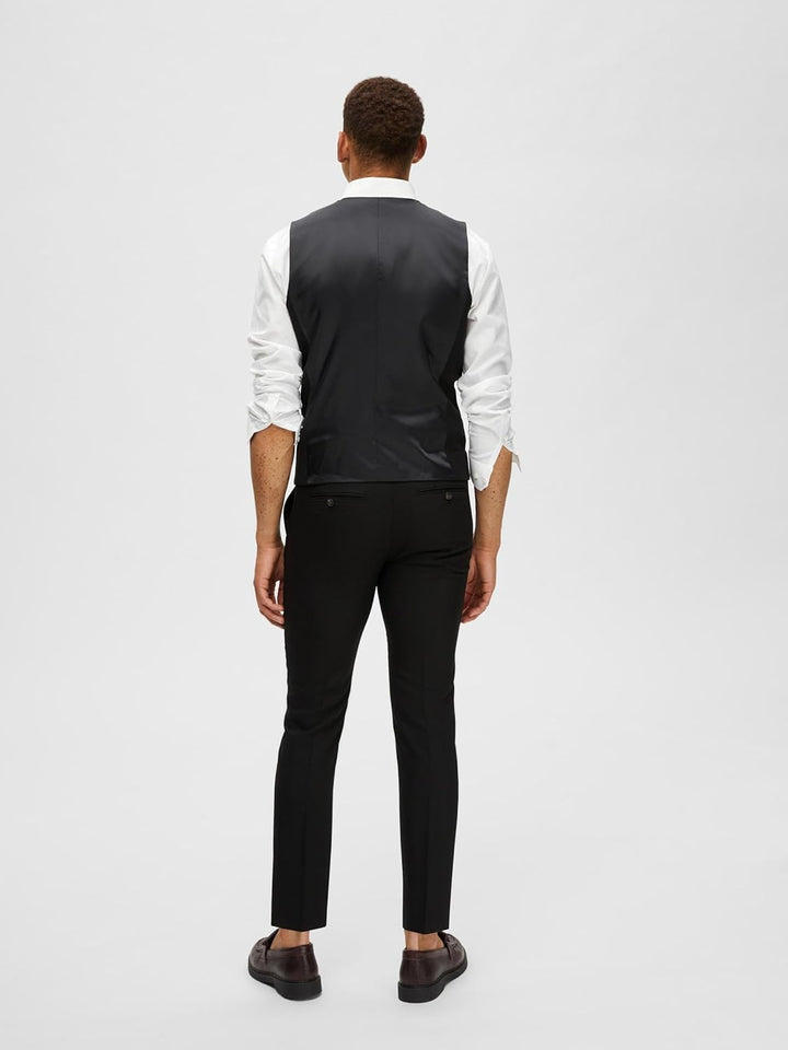 Selected Homme male Weste Klassische 52 Schwarz, 52 Schwarz
