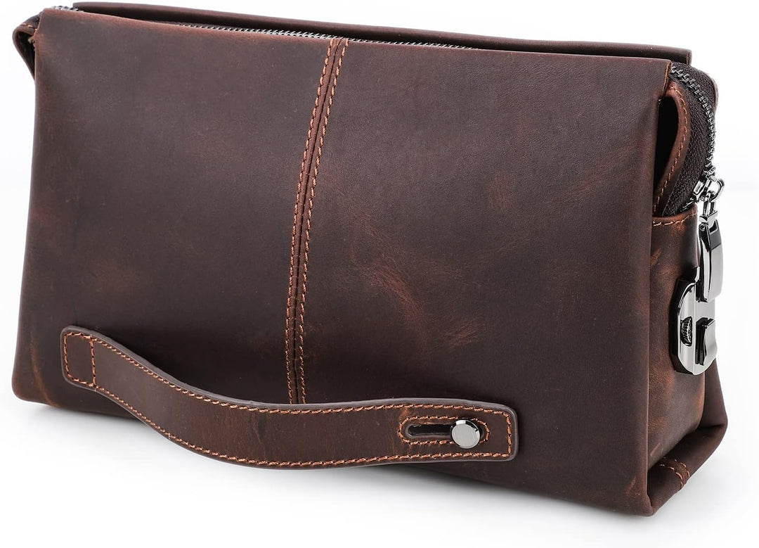 Contacts Herren Echtes Leder Ausweis Handyhalter Reissverschluss Coin Key Clutch Geldbörse Handtasch
