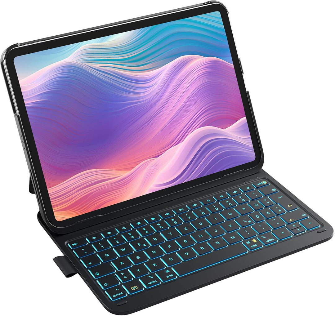Inateck Ultraleichte Hülle mit Tastatur für iPad 10 Generation,iPad Air 6 11 Zoll 2024,iPad Air 5/4