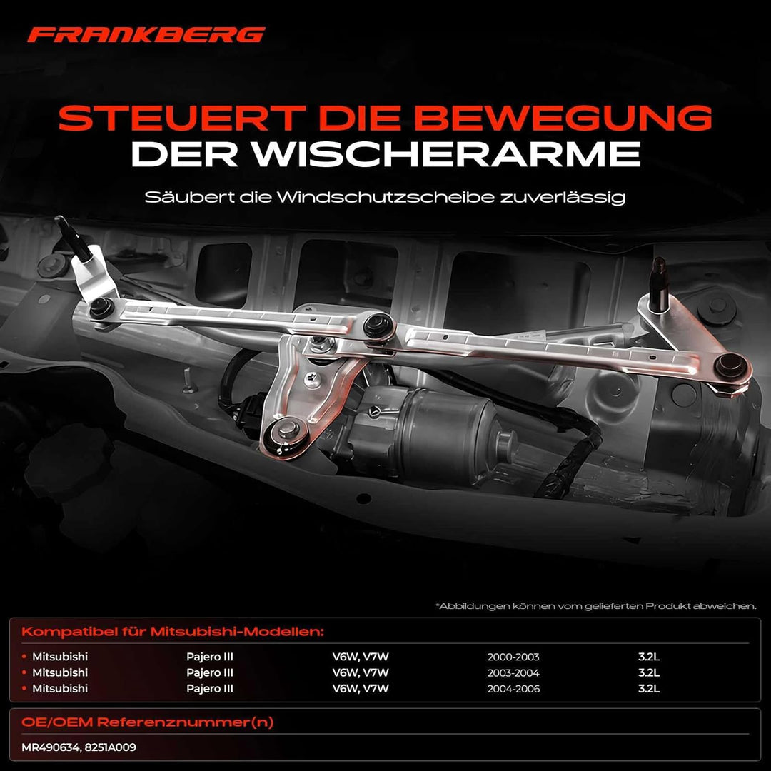 Frankberg 1x Scheibenwischer Wischergestänge Scheibenwischergestänge ohne Motor Vorne Links oder Rec
