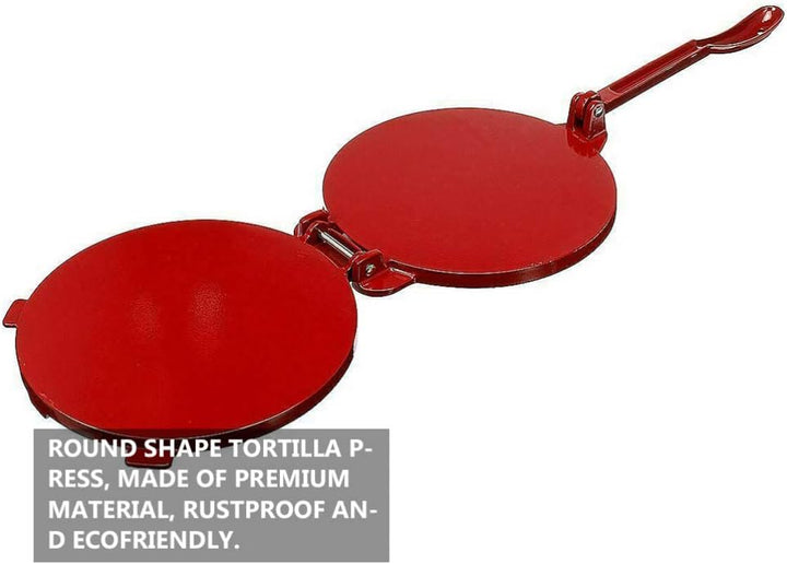 YARNOW Tortilla Maker Tortilla Press Edelstahl Antihaft Pie Teigpresse Maispresse Presspfanne Kuchen